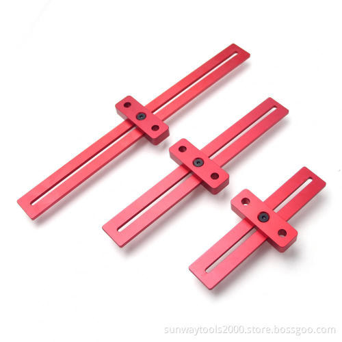 Crossed Ruler Woodworking T Type Scriber Ruler